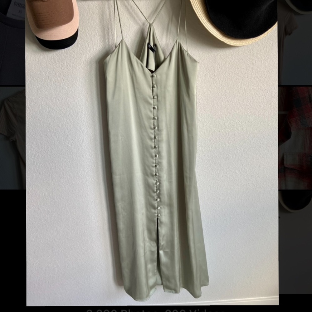 Zara silk midi dress